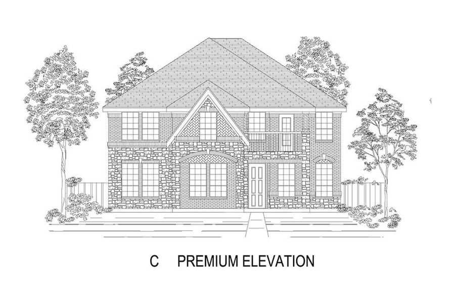 Representative rendering of the exterior for the Princeton 2R-CW by First Texas Homes (Image 7). Representative rendering of the exterior for the Princeton 2R-CW by First Texas Homes (Image 7).