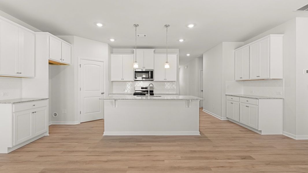 Representative furnished interior of a home built from the Freeport by D.R. Horton in Hamptons at Riverwood North, Dallas (Image 8).