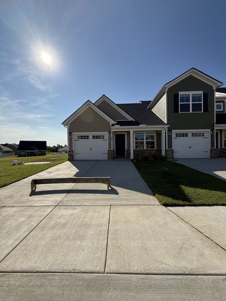 Front exterior of a new home in Legacy Fields, Pleasant View, TN, highlighting curb appeal (Image 2).