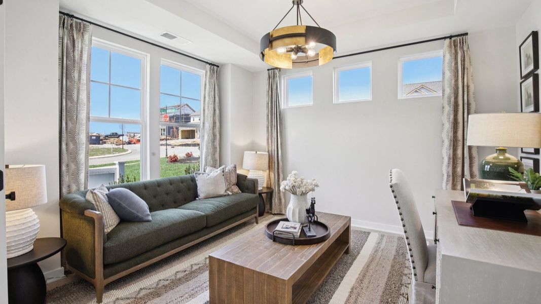 Representative furnished interior of a home built from the Lassiter by DRB Homes in Cottages of Bearwood, Mount Pleasant (Image 5).