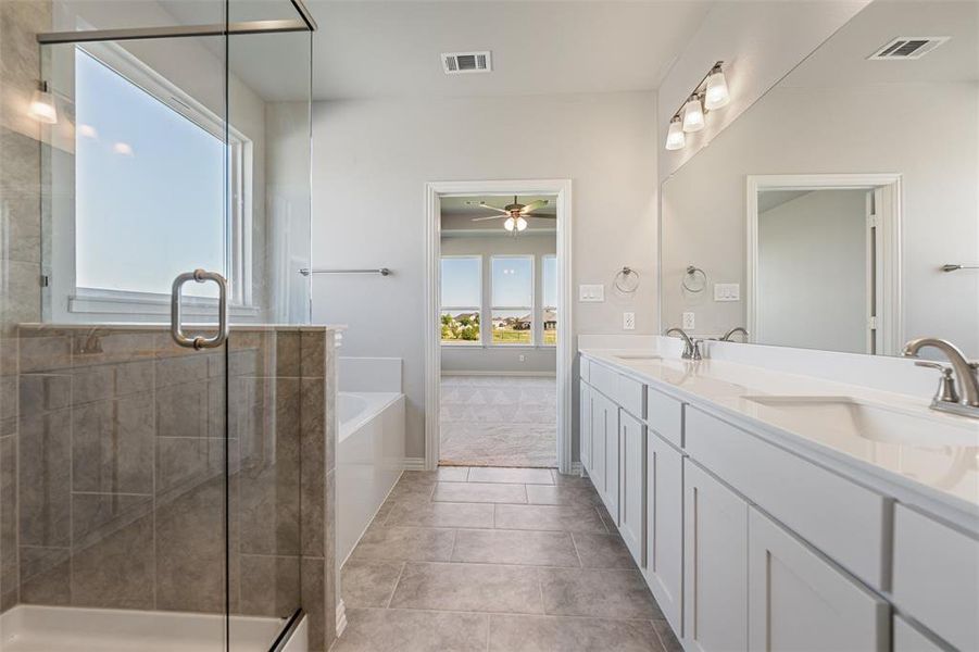 Furnished interior view inside a new home in Fairview Meadows, Rhome (Image 12). Furnished interior view inside a new home in Fairview Meadows, Rhome (Image 12).