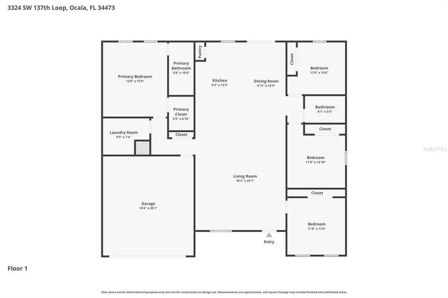 2D floor plan layout of this home in , Ocala, FL (Image 6).