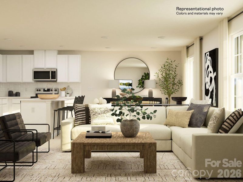 Furnished interior view inside a new home in Bakers Creek, Kannapolis (Image 8).