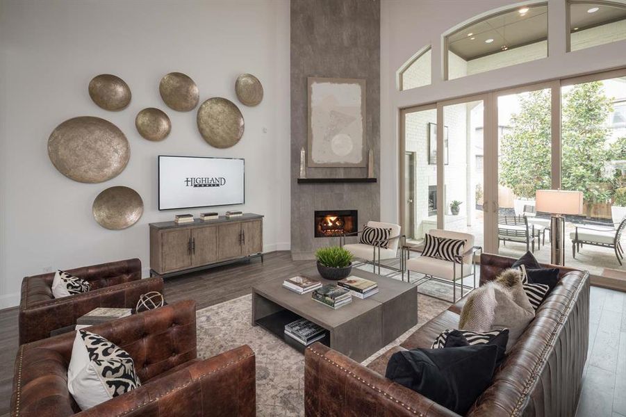 Furnished interior view inside a new home in Star Trail, Prosper (Image 6). Furnished interior view inside a new home in Star Trail, Prosper (Image 6).