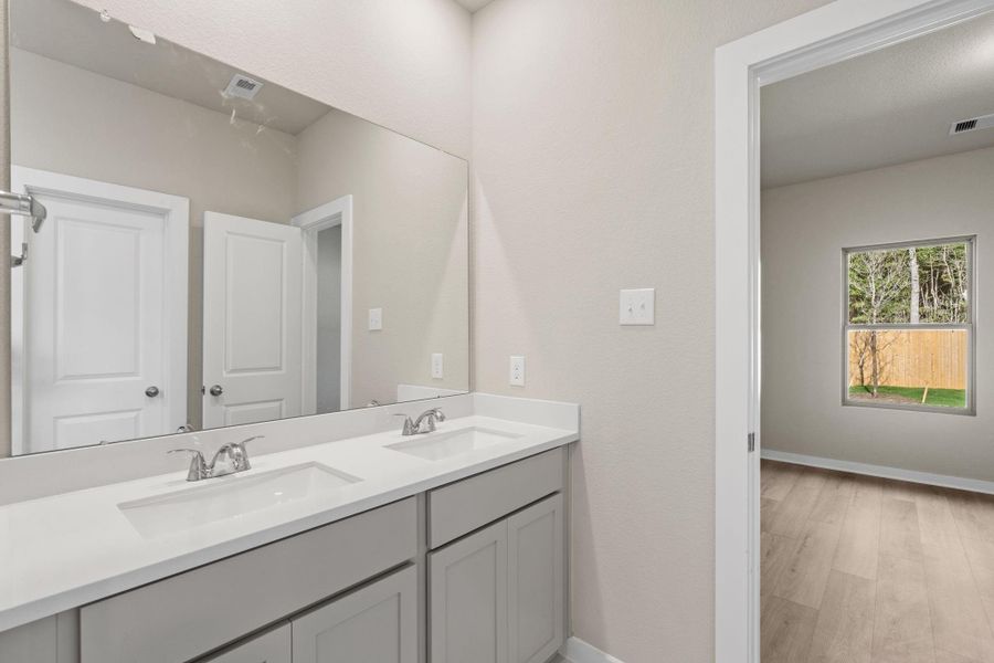 Furnished interior view inside a new home in , Conroe (Image 12).