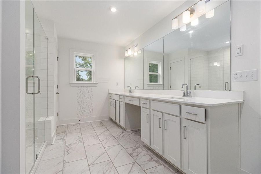 Furnished interior view inside a new home in , Decatur (Image 25).