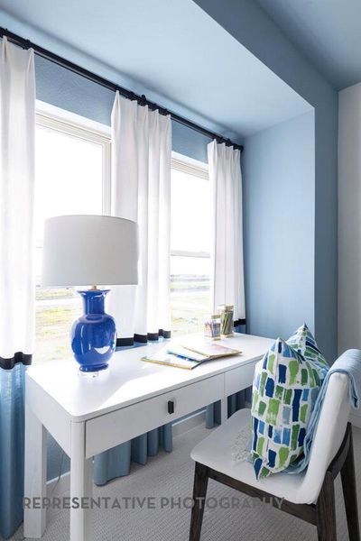 Furnished interior view inside a new home in Wolf Ranch, Georgetown (Image 19).