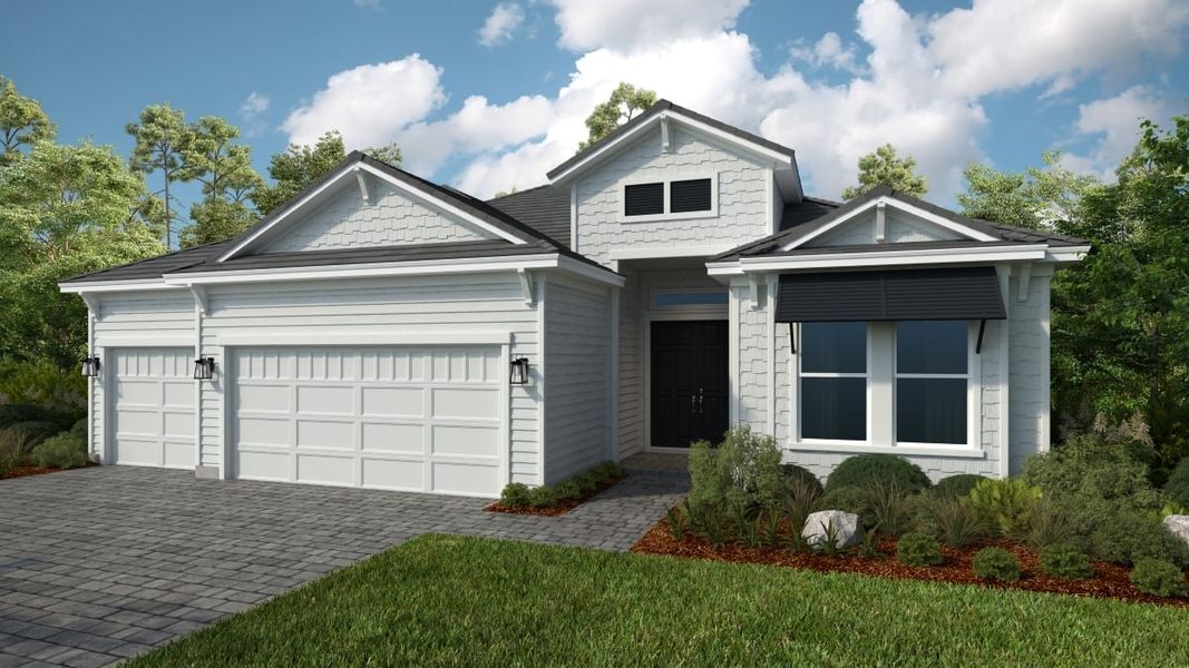 Representative exterior photo of a completed home built from the Palermo by Taylor Morrison in Esplanade at St. Marys, St. Marys, GA (Image 1). Representative exterior photo of a completed home built from the Palermo by Taylor Morrison in Esplanade at St. Marys, St. Marys, GA (Image 1).