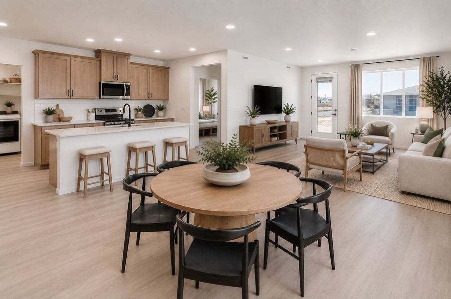 Furnished interior view inside a new home in Bloom, Fort Collins (Image 5). Furnished interior view inside a new home in Bloom, Fort Collins (Image 5).