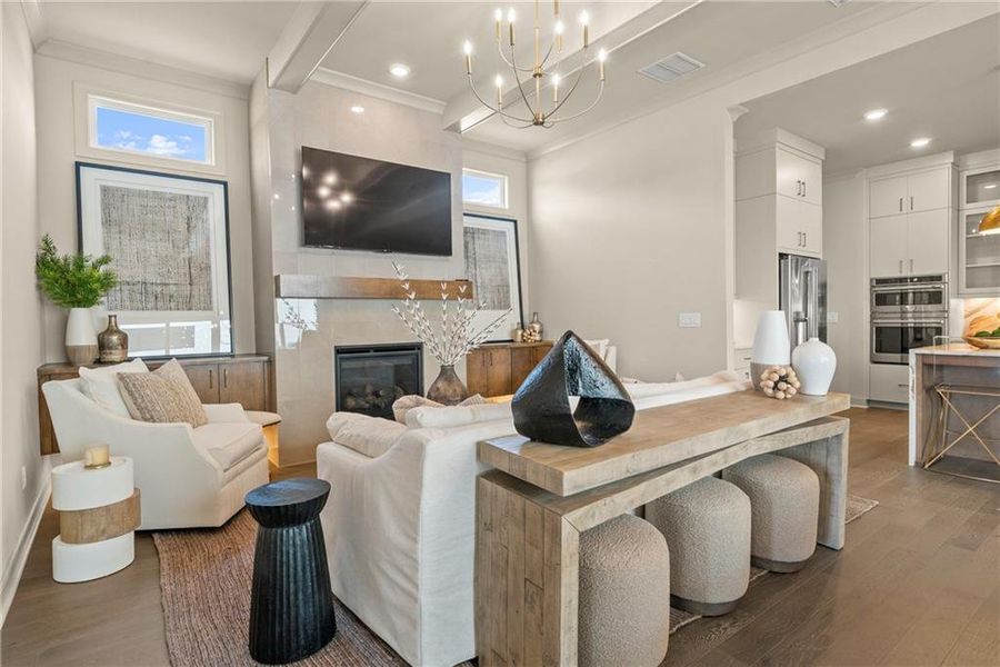 Furnished interior view inside a new home in Aberdeen, Hoschton (Image 10).