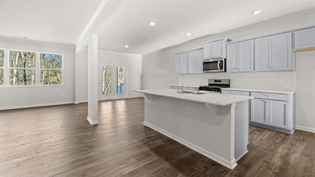 Furnished interior view inside a new home in Liberty Crossing, Braselton (Image 3).