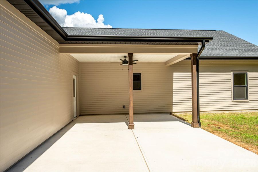 Exterior details and patio area of a home in , Clover (Image 3). Exterior details and patio area of a home in , Clover (Image 3).