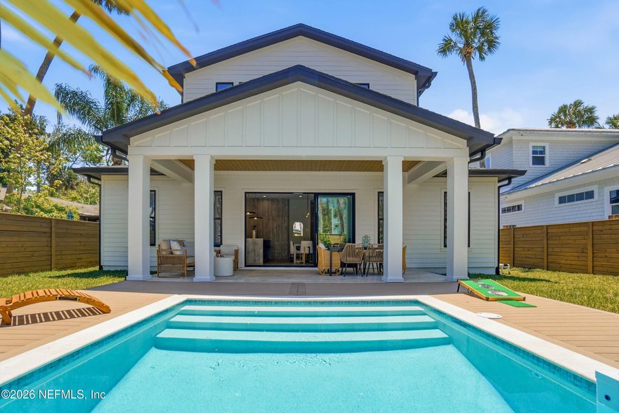 Exterior details and patio area of a home in , Atlantic Beach (Image 3).