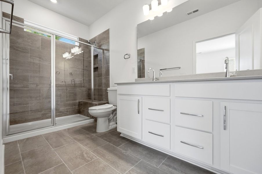 Furnished interior view inside a new home in Esplanade at Northgate, Indian Trail (Image 6).