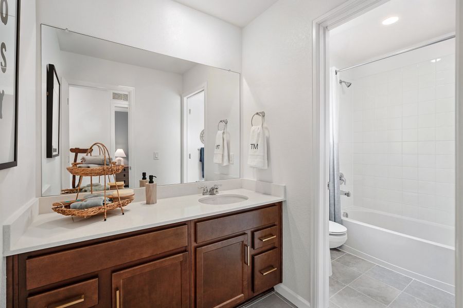 Representative furnished interior of a home built from the Aurora by Taylor Morrison in Sugar Creek Horizon Collection, Loveland (Image 18).