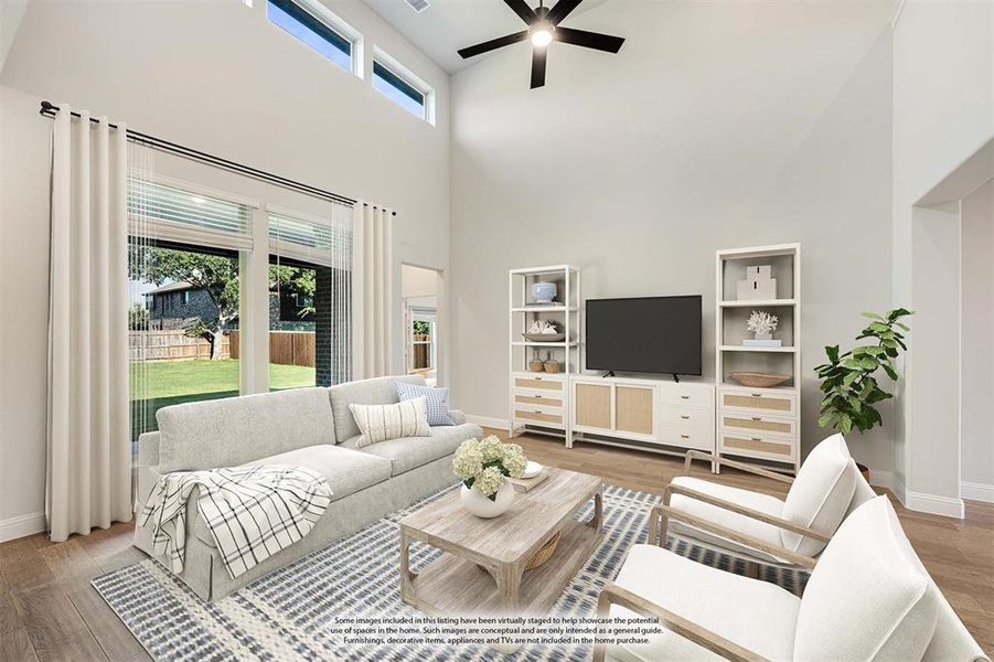 Furnished interior view inside a new home in Sunrise at Garden Valley 60-79, Waxahachie (Image 15). Furnished interior view inside a new home in Sunrise at Garden Valley 60-79, Waxahachie (Image 15).