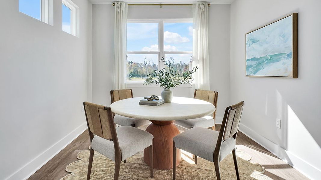 Furnished interior view inside a new home in Indigo Preserve, Leland (Image 12).