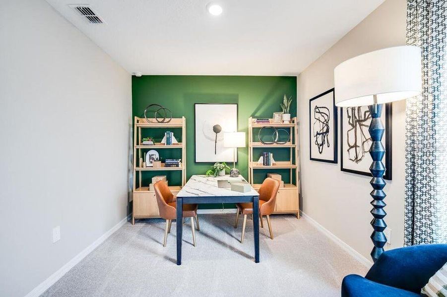 Furnished interior view inside a new home in Waterstone, Groveland (Image 21).