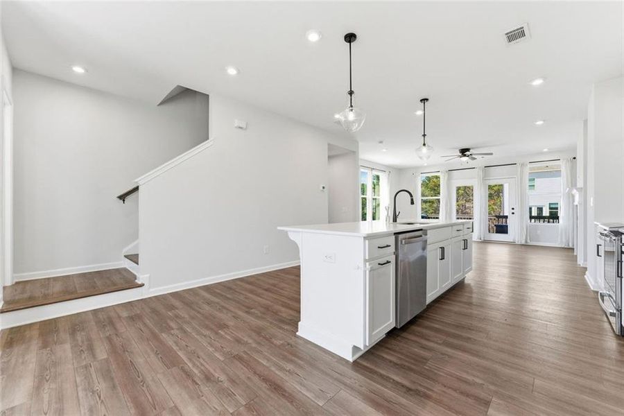 Furnished interior view inside a new home in , Acworth (Image 4). Furnished interior view inside a new home in , Acworth (Image 4).