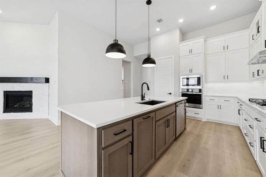 Furnished interior view inside a new home in Painted Tree - Classic Series, McKinney (Image 8). Furnished interior view inside a new home in Painted Tree - Classic Series, McKinney (Image 8).