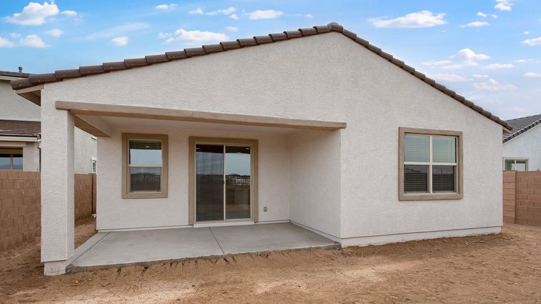 Representative exterior photo of a completed home built from the Sandstone by Taylor Morrison in Combs Ranch Discovery Collection, San Tan Valley, AZ (Image 25). Representative exterior photo of a completed home built from the Sandstone by Taylor Morrison in Combs Ranch Discovery Collection, San Tan Valley, AZ (Image 25).