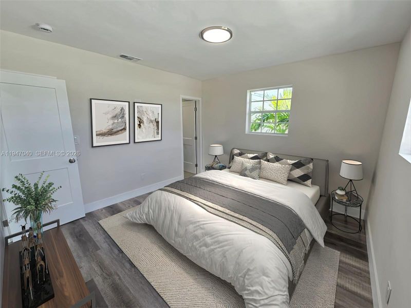 Furnished interior view inside a new home in , Miami (Image 13). Furnished interior view inside a new home in , Miami (Image 13).