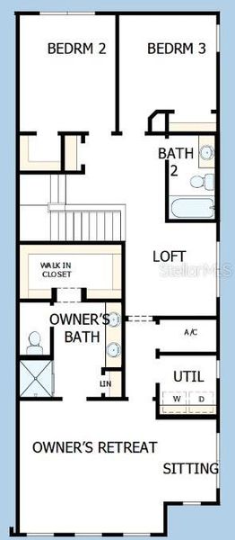 2D floor plan layout of this home in , Orlando, FL (Image 3). 2D floor plan layout of this home in , Orlando, FL (Image 3).