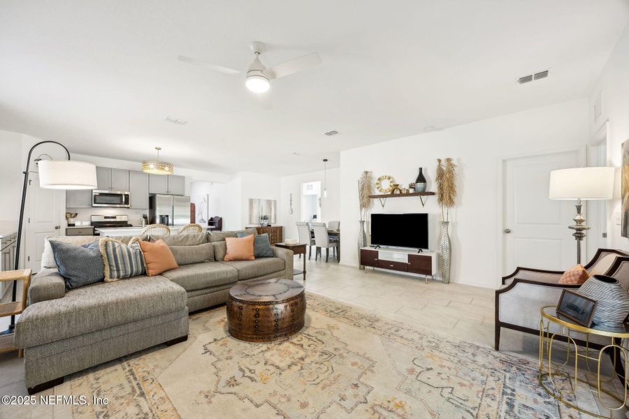 Furnished interior view inside a new home in Wilford Preserve, Orange Park (Image 11). Furnished interior view inside a new home in Wilford Preserve, Orange Park (Image 11).