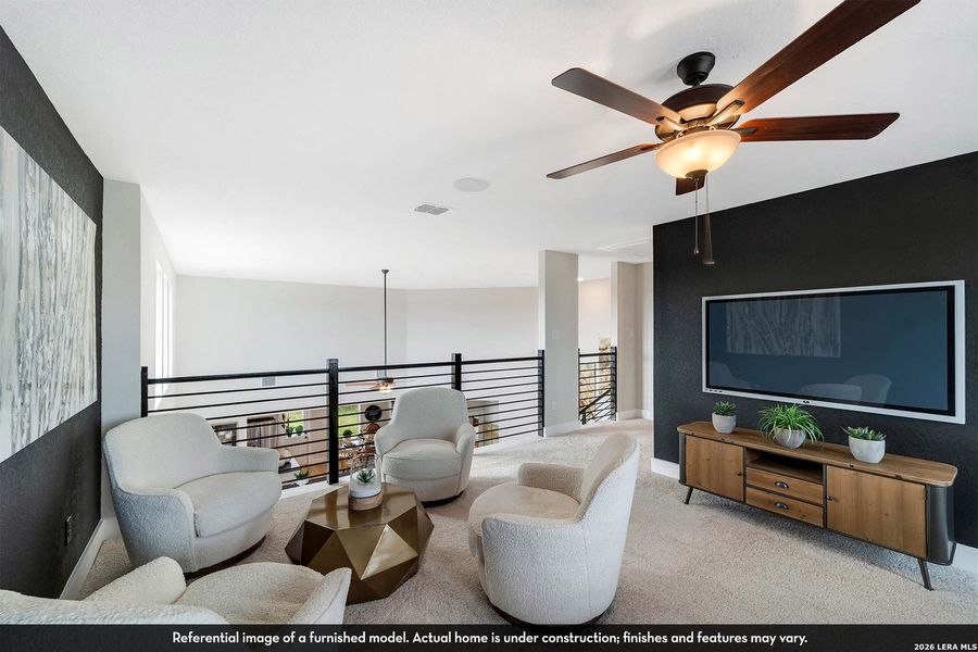 Furnished interior view inside a new home in Hennersby Hollow, San Antonio (Image 8).