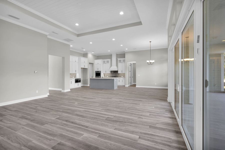 Representative unfurnished interior of a home built from the Riverdale by Riverside Homes in Hidden Creek at SilverLeaf, St. Augustine (Image 37). Representative unfurnished interior of a home built from the Riverdale by Riverside Homes in Hidden Creek at SilverLeaf, St. Augustine (Image 37).