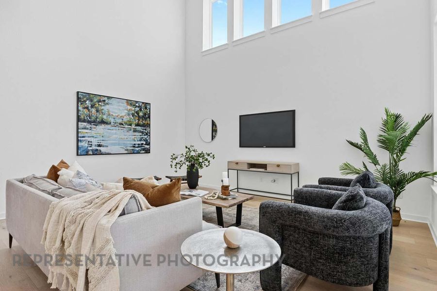 Furnished interior view inside a new home in Parkside On The River: 50ft. lots, Georgetown (Image 38).