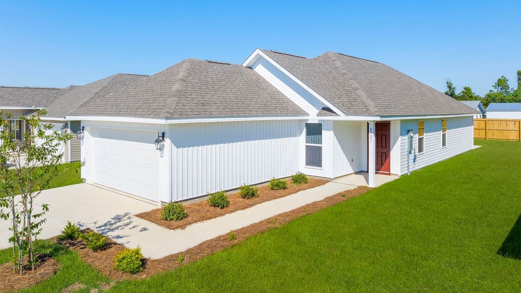 Representative exterior photo of a completed home built from the The Celeste by D.R. Horton in Park Place, Panama City, FL (Image 22).