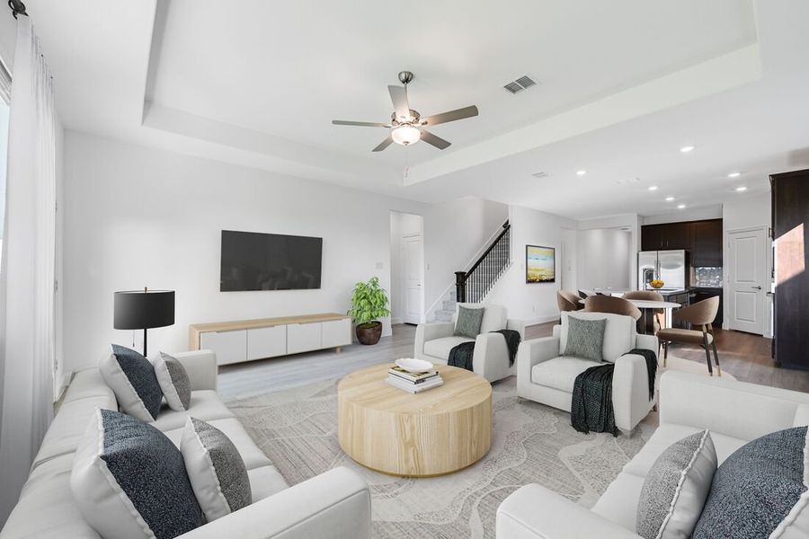 Furnished interior view inside a new home in Madero 50s, Fort Worth (Image 3).