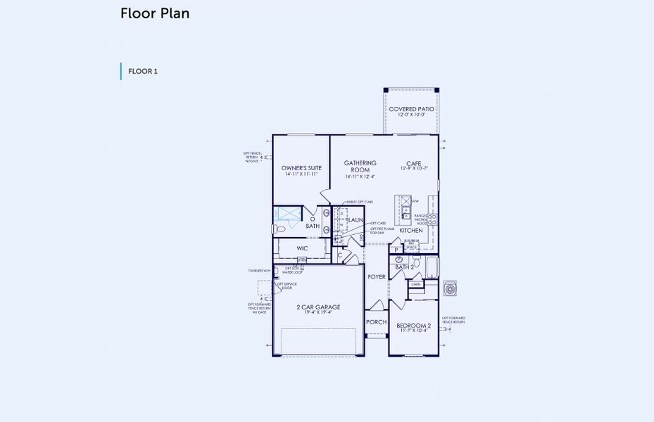 2D floor plan layout of this home in Sun City Anthem at Merrill Ranch, Florence, AZ (Image 2). 2D floor plan layout of this home in Sun City Anthem at Merrill Ranch, Florence, AZ (Image 2).