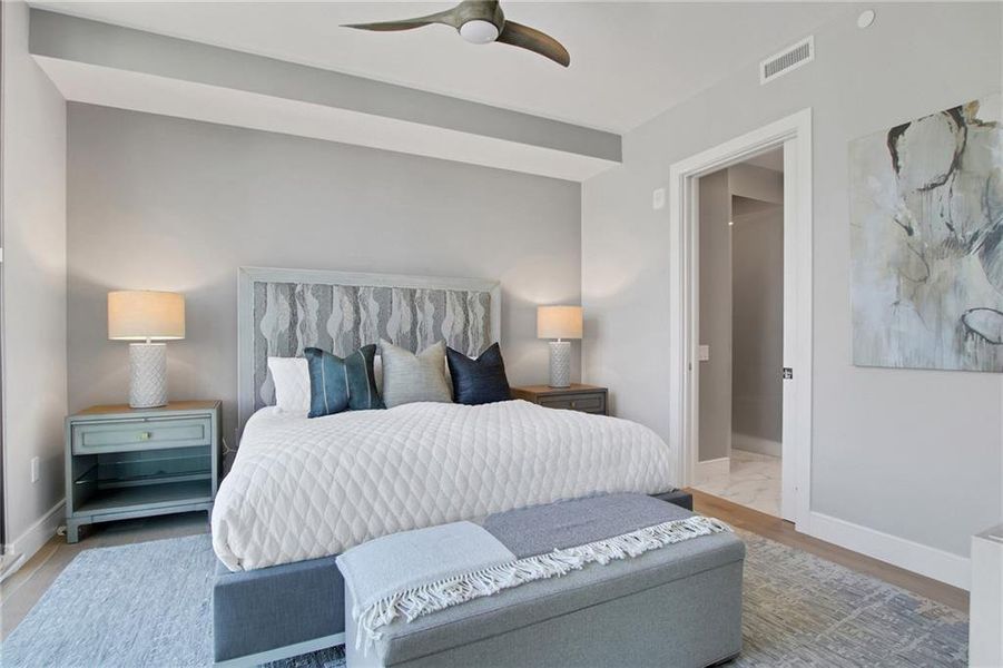Furnished interior view inside a new home in The Dillon Buckhead, Atlanta (Image 20). Furnished interior view inside a new home in The Dillon Buckhead, Atlanta (Image 20).