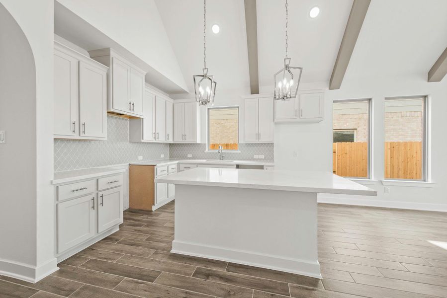 Furnished interior view inside a new home in Elyson - 40', Katy (Image 5).