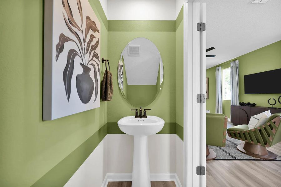 Driftwood Powder Room Bath