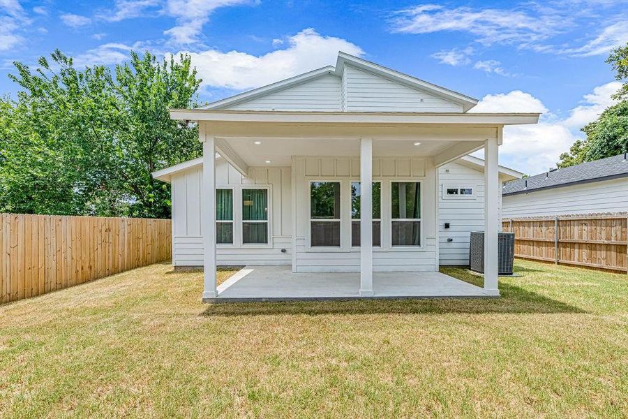 Exterior details and patio area of a home in , Dallas (Image 4). Exterior details and patio area of a home in , Dallas (Image 4).