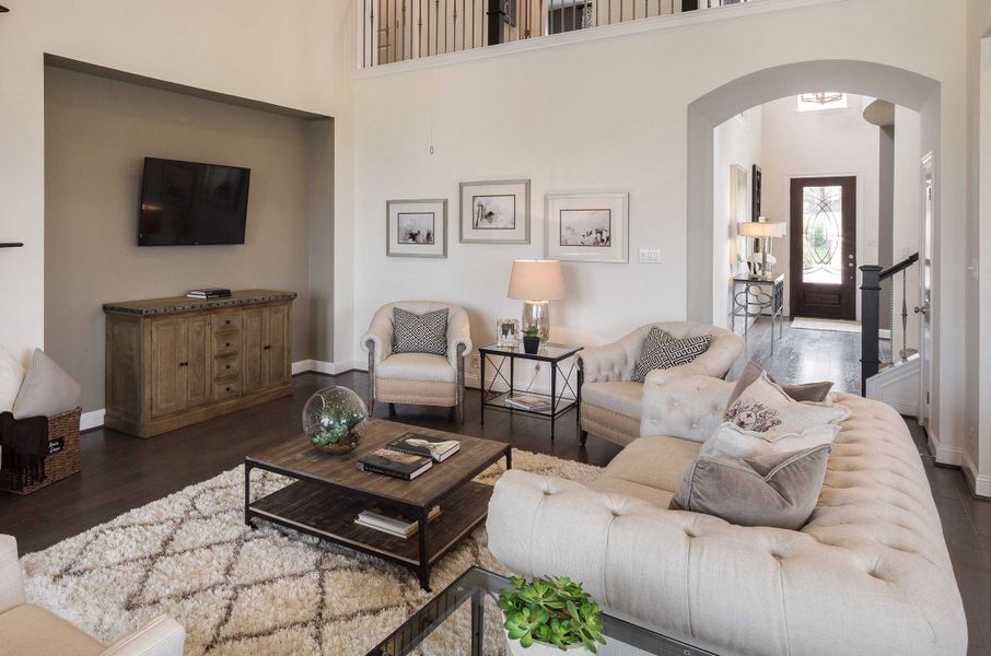 Representative Family Room - some options shown