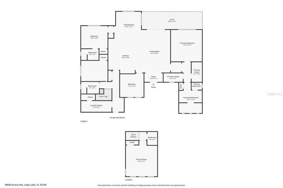 2D floor plan layout of this home in , Lady Lake, FL (Image 5).