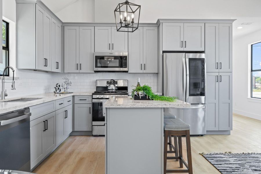 Furnished interior view inside a new home in , Beasley (Image 11).