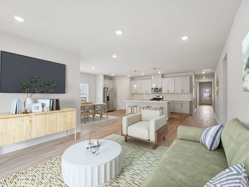 Furnished interior view inside a new home in Northwoods at Mirror Lake, Villa Rica (Image 4).
