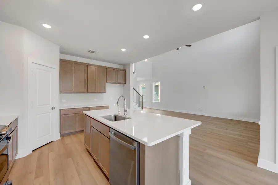 Furnished interior view inside a new home in The Meadows, Denton (Image 6).