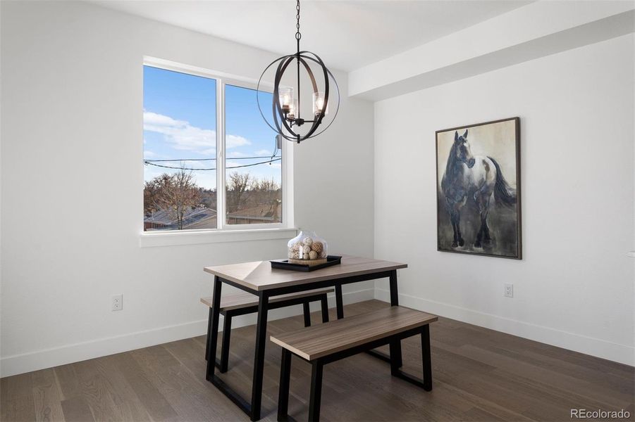 Full size dining room.