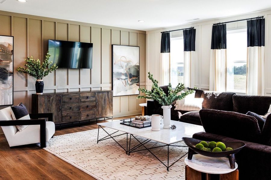 Representative furnished interior of a home built from the Allegheny by Mattamy Homes in Fox Field Farms, Broadway (Image 20).