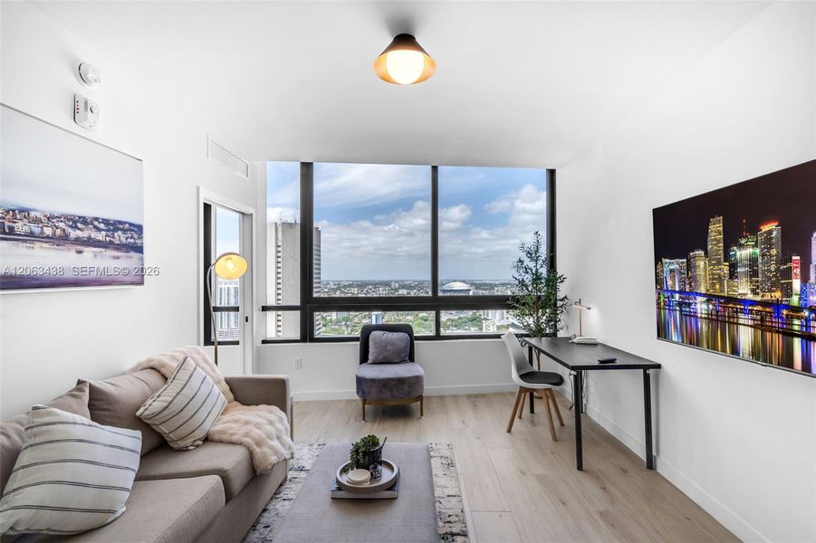 Furnished interior view inside a new home in , Miami (Image 11).