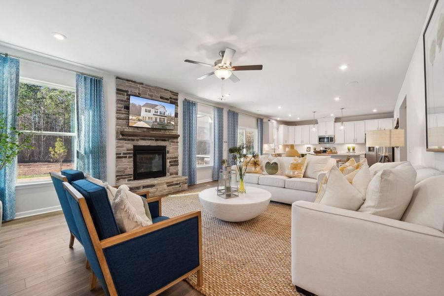 Family Room with Fireplace