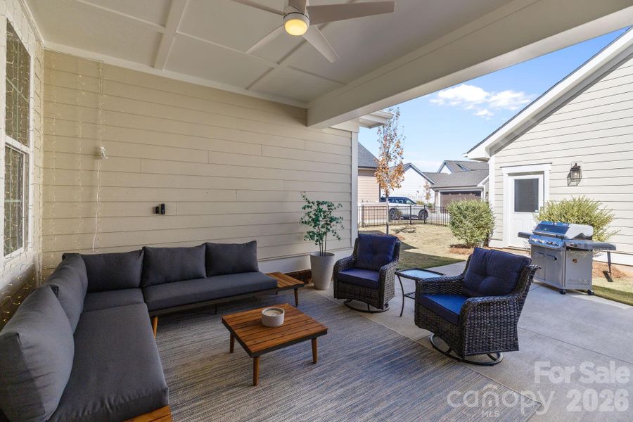 Exterior details and patio area of a home in Riverwalk, Rock Hill (Image 24).