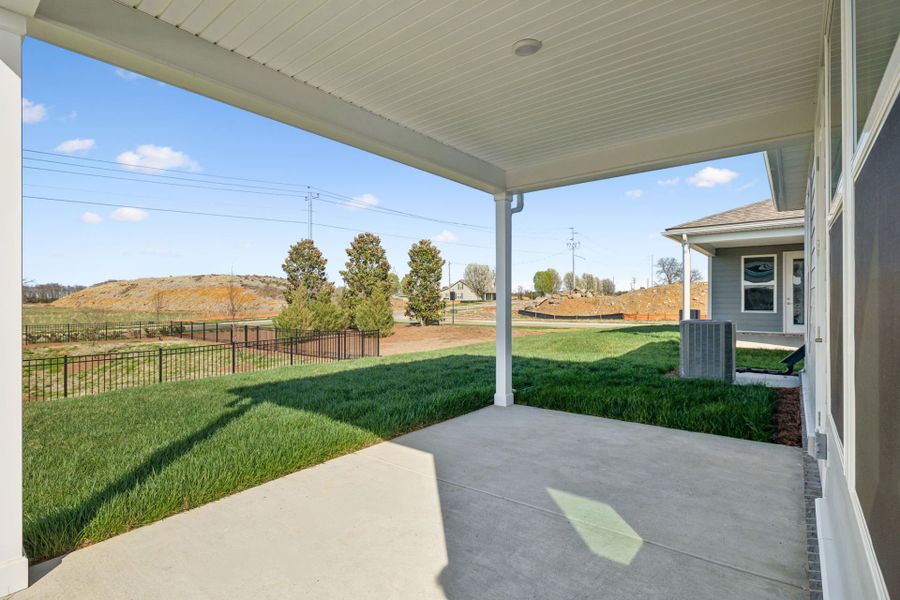 Exterior details and patio area of a home in Del Webb Barton Village, Lebanon (Image 34).