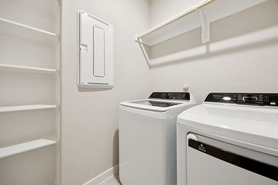 Utility Room in the Oscar home plan by Trophy Signature Homes – REPRESENTATIVE PHOTO Utility Room in the Oscar home plan by Trophy Signature Homes – REPRESENTATIVE PHOTO